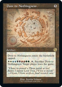 Door to Nothingness (Schematic) (The Brothers' War: Retro Frame Artifacts) Light Play