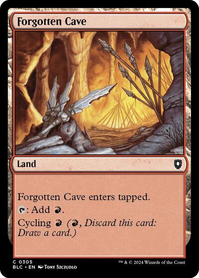 Forgotten Cave (Commander: Bloomburrow) Light Play