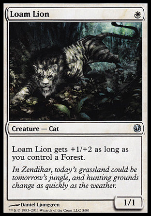 Loam Lion (Duel Decks: Ajani vs Nicol Bolas) Near Mint