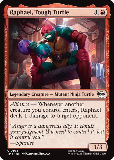 Raphael, Tough Turtle (Teenage Mutant Ninja Turtles) Medium Play Foil