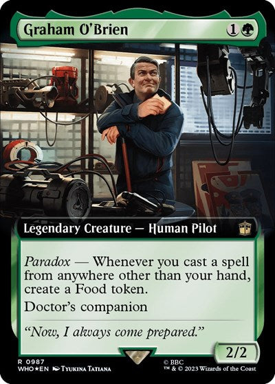 Graham O'Brien (Extended Art) (Surge Foil) (Universes Beyond: Doctor Who) Near Mint Foil