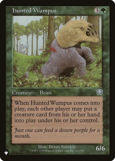 Hunted Wumpus (The List) Light Play