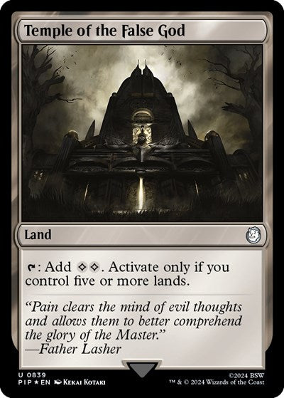 Temple of the False God (Surge Foil) (Universes Beyond: Fallout) Near Mint Foil