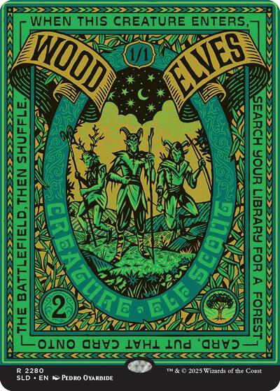 Wood Elves (2280) (Secret Lair) Near Mint Foil