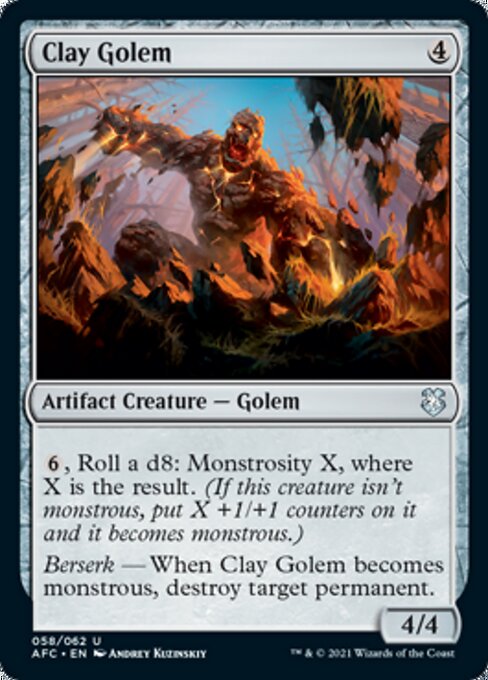 Clay Golem (Commander 2021 Forgotten Realms) Medium Play
