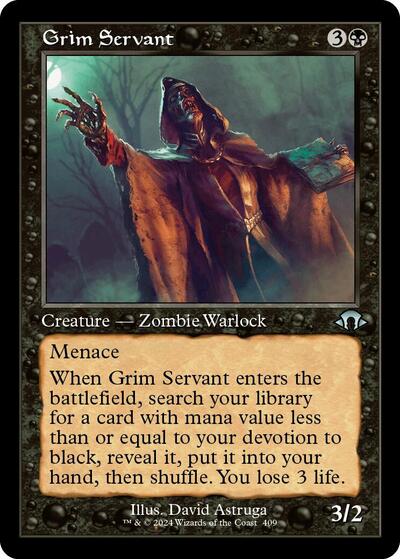 Grim Servant (Retro Frame) (Modern Horizons 3) Light Play Foil