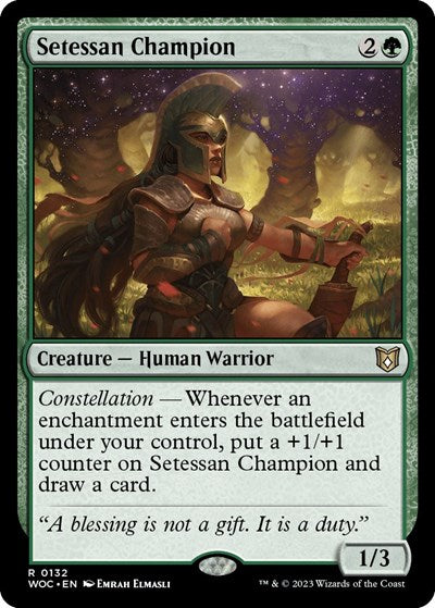 Setessan Champion (Commander: Wilds of Eldraine) Light Play