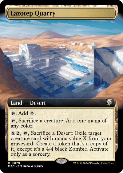 Lazotep Quarry (Extended Art) (Ripple Foil) (Commander: Modern Horizons 3) Near Mint Foil