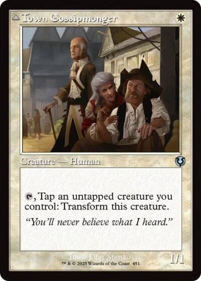 Town Gossipmonger (Retro Frame) (Innistrad Remastered) Near Mint Foil