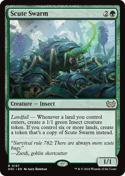 Scute Swarm (Commander: Duskmourn: House of Horror) Light Play