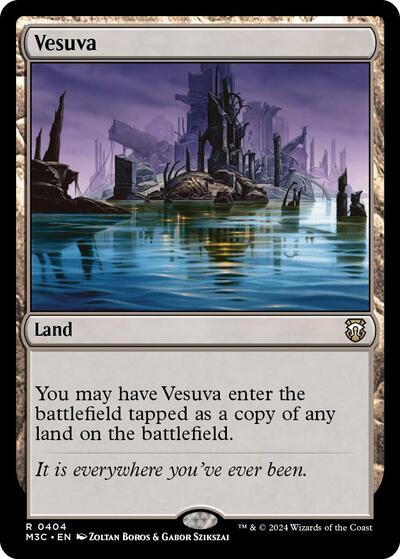 Vesuva (Ripple Foil) (Commander: Modern Horizons 3) Light Play Foil