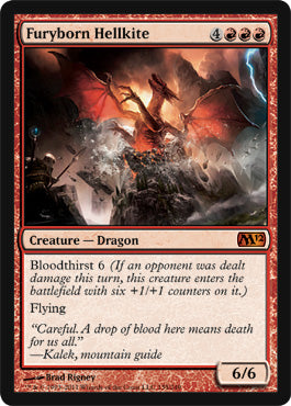 Furyborn Hellkite (Magic 2012 Core Set) Damaged / Poor