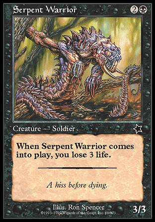 Serpent Warrior (Starter 1999) Light Play