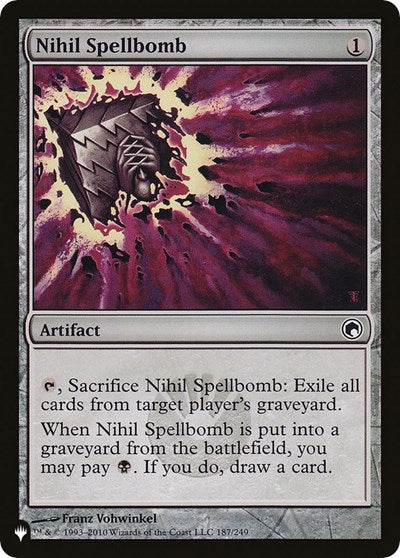 Nihil Spellbomb (The List) Light Play