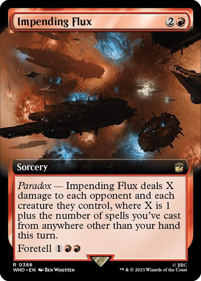 Impending Flux (Extended Art) (Universes Beyond: Doctor Who) Near Mint Foil