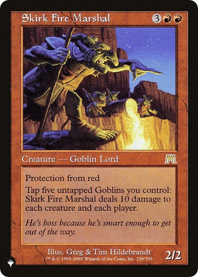 Skirk Fire Marshal (The List) Medium Play