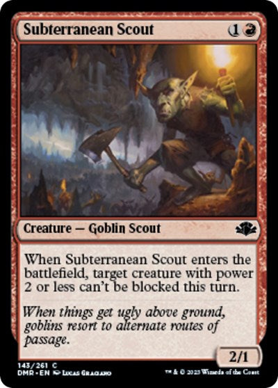 Subterranean Scout (Dominaria Remastered) Light Play