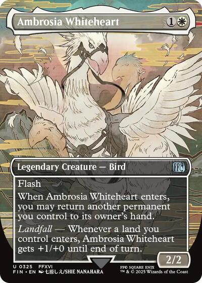 Ambrosia Whiteheart (Borderless) (Universes Beyond: FINAL FANTASY) Near Mint Foil