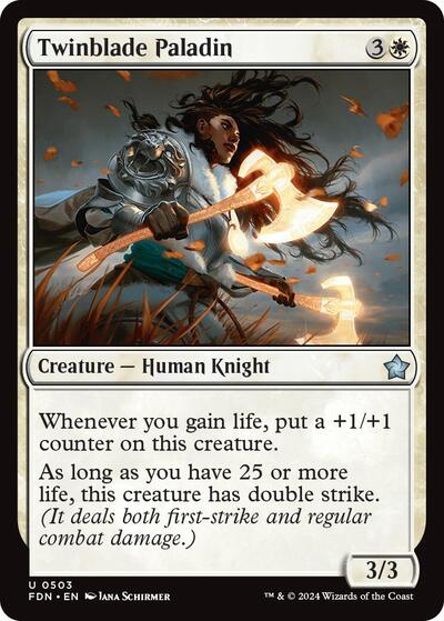 Twinblade Paladin (Foundations) Light Play