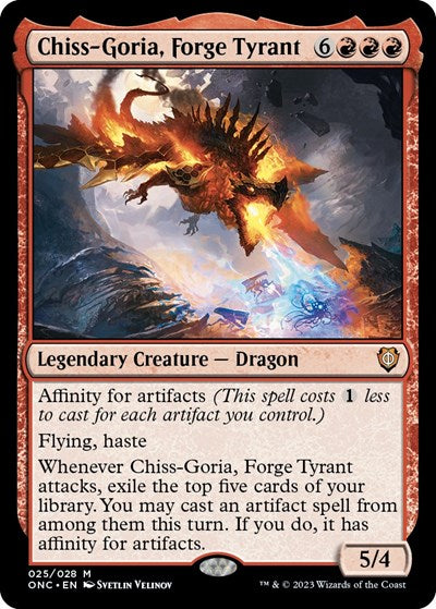 Chiss-Goria, Forge Tyrant (Commander: Phyrexia: All Will Be One) Medium Play