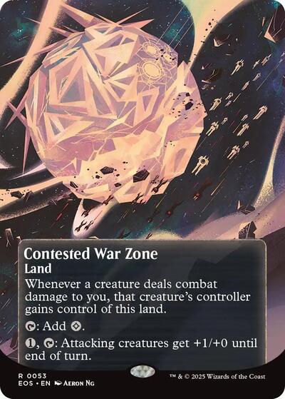 Contested War Zone (0053) (Borderless) (Stellar Sights) Near Mint