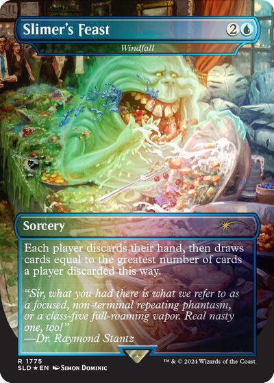 Slimer's Feast - Windfall (Rainbow Foil) (Secret Lair) Light Play Foil