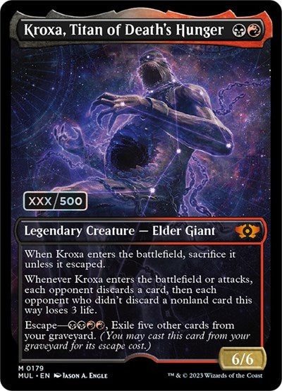 Kroxa, Titan of Death's Hunger (Serialized) (March of the Machine: Multiverse Legends) Near Mint Foil