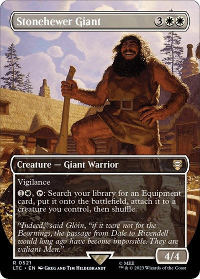 Stonehewer Giant (Borderless) (Commander: The Lord of the Rings: Tales of Middle-earth) Near Mint Foil