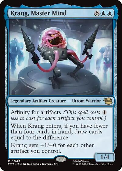 Krang, Master Mind (Teenage Mutant Ninja Turtles) Light Play Foil