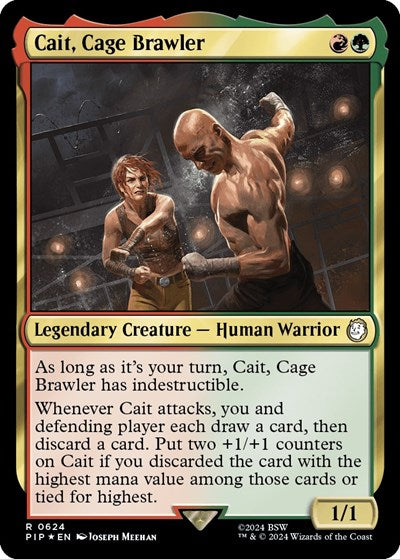 Cait, Cage Brawler (Surge Foil) (Universes Beyond: Fallout) Near Mint Foil