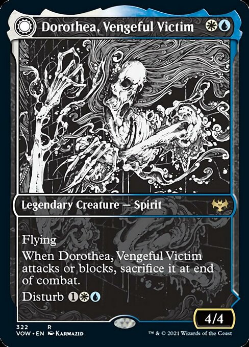 Dorothea, Vengeful Victim / Dorothea's Retribution (Showcase) (Innistrad: Crimson Vow) Light Play Foil