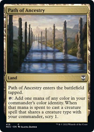 Path of Ancestry (Commander: Streets of New Capenna) Light Play