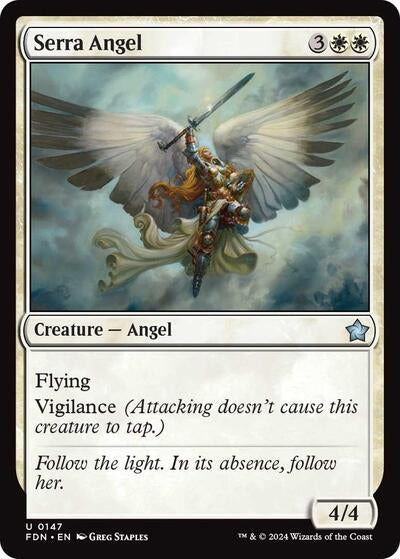 Serra Angel (Foundations) Light Play Foil