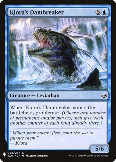 Kiora's Dambreaker (Mystery Booster) Near Mint