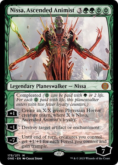Nissa, Ascended Animist (Promo Pack: Phyrexia: All Will Be One) Near Mint Foil