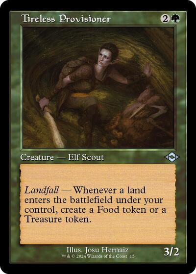 Tireless Provisioner (Retro Frame) (Modern Horizons 2) Light Play Foil