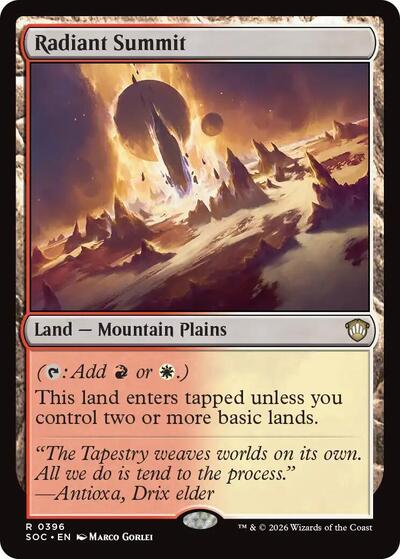Radiant Summit (Commander: Secrets of Strixhaven) Near Mint