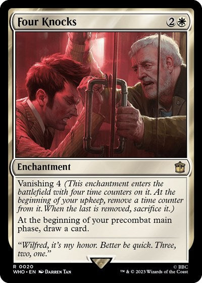 Four Knocks (Universes Beyond: Doctor Who) Light Play Foil