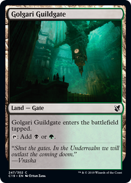 Golgari Guildgate (Commander 2019) Light Play