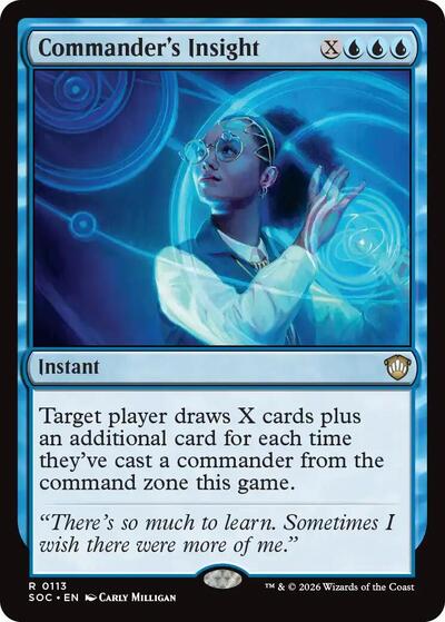 Commander's Insight (Commander: Secrets of Strixhaven) Near Mint