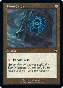 Dimir Signet (Commander: The Brothers' War) Light Play