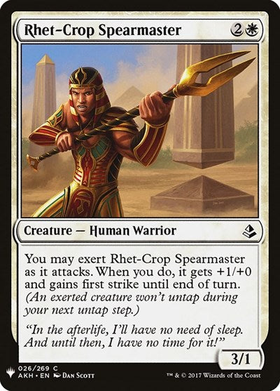 Rhet-Crop Spearmaster (Mystery Booster) Near Mint