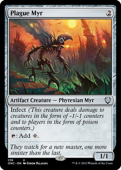 Plague Myr (Commander: Phyrexia: All Will Be One) Near Mint