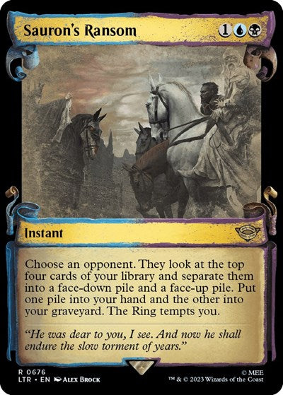 Sauron's Ransom (Showcase Scrolls) (Universes Beyond: The Lord of the Rings: Tales of Middle-earth) Medium Play Foil