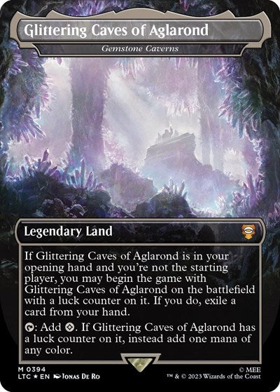 Glittering Caves of Aglarond - Gemstone Caverns (Surge Foil) (Commander: The Lord of the Rings: Tales of Middle-earth) Light Play Foil
