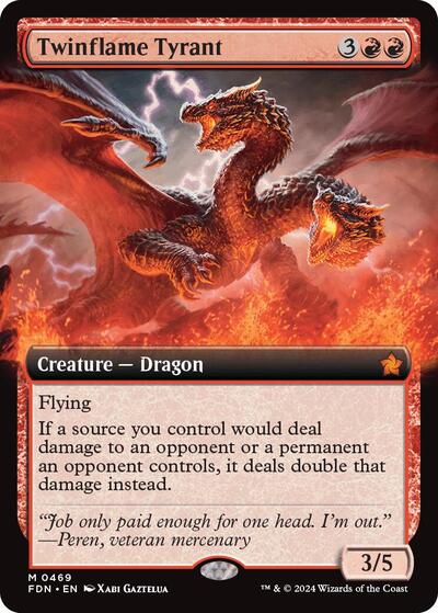 Twinflame Tyrant (Extended Art) (Foundations) Damaged / Poor