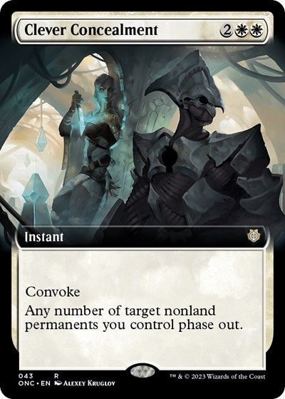 Clever Concealment (Extended Art) (Commander: Phyrexia: All Will Be One) Light Play
