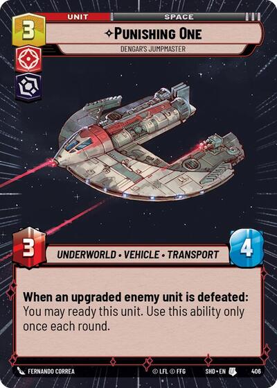 Punishing One Dengar's Jumpmaster (Hyperspace) (Shadows of the Galaxy) Near Mint Foil
