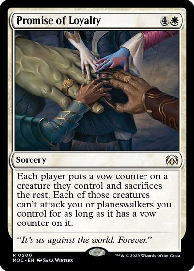 Promise of Loyalty (Commander: March of the Machine) Light Play