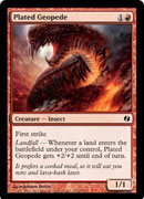 Plated Geopede (Duel Decks: Venser vs Koth) Medium Play